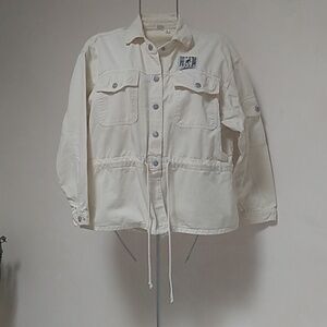 L. A. Gear Street Hiking, cotton canvas jacket w/sleeve pocket, snap button clos